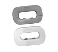 ULDIGI Cabinet Door Lock 2 Pcs Safety Cabinet Door Refrigerator Locks Multipurpose Safety Locks for Childproofing White & Grey Protects Little Hands from Injury Cabinet Latch