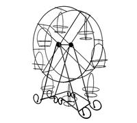 ULDIGI Cake Holder Cake Rack Display Rack Stainless Steel Ferris Wheel Shape Modern Elegant Creative Design Black Party Wedding Dessert Display