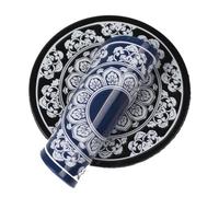 ULDIGI Car Anti Slip Mat for Mobile Phone Non Slip Dashboard Pad Sticky Dash Mat with Lotus Print Black Slide Proof Cellphone Holder Pad for Car Dashboard