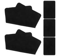 ULDIGI CD Cleaning Cloth 5Pcs Black Vinyl Record Dust Remover Lint-Free Microfiber for Disc Albums Portable Household Use on Turntables