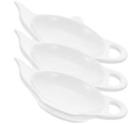 ULDIGI Ceramic Tea Bag Holder and Spoon Rest 3Pcs Set with Functional Design for Afternoon Tea Gathering