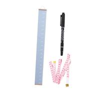 ULDIGI Children Height Measuring Ruler Blue Canvas Growth Chart for Kindergarten Wall Hanging, Convenient for Measuring Height and Space-Saving Design for Children's Room