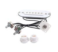 ULDIGI Classic Style Electric Guitar Pickup Easy to Install Piezo Magnetic Pickup for Acoustic Electric Guitars Compact Durable Accessory for Musicians White
