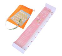 ULDIGI Collapsible Measuring Mat with Head Circumference Tape and Height Ruler Washable Growth Tracker for Boy Girl Years Measuring Tape with Foot Measure Pink Design for Easy Accurate