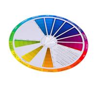 ULDIGI Color Wheel Visual Learning Aid for Artist and Makeup Professionals Rotatable Chart for Colour Matching Mixing and Comprehensive Color Insights Includes Shades Tints Tones Guide