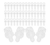 ULDIGI Corner Bracket Assortment Kit Reliable and Stable Fastening Tool for Three-sided Fixation 100pcs Acrylic with M3x6 Triangle Screws and M3x2.4 Nuts for Furniture Making and Home