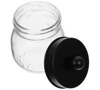 ULDIGI Cotton Swabs Storage Cans Glass Jar with Straight Bottle Design for Makeup Table and
