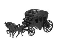 ULDIGI Creative Black Carriage Wedding Candy Box, Royal Pumpkin Metal Treat Box for Bridal Shower, Birthday Party Favor, Empty Snack Goodies Centerpiece