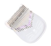 ULDIGI Crystal Thumb Piano Cat Shape Keys Transparent Acrylic Kalimba for Boy Girl Adults Lightweight Portable Sound for Beginners Music