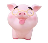 ULDIGI Cute Piggy Bank Vinyl Decorative Saving Pot for Boys Desktop Piggy Bank for Dorm Teaching Money Saving Habit