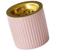ULDIGI Decorative Incense Burner Ceramic Metal Pink Elegant Style Creative Design Aromatherapy Relax and De-stress Home Ornament for Office and Cafés