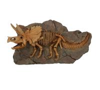 ULDIGI Delicate Resin Dinosaur Pendant Wall Hanging Decor Realistic Triceratops Model Ornament for Bedroom Office Living Brown Resin Craft Adornment