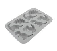 ULDIGI Dinosaur Silicone Molds 8 Cavity Dinosaur Themed Baking Mould Tray Chocolate Mould Candy Cookie Making DIY Baking Tool for Desserts Pastries