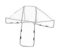 ULDIGI Double Stroller Rain Cover for Twins Pushchair Large Waterproof Windproof Protective Shield Suitable for Baby Strollers Outdoor Weather Shield
