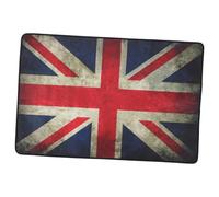 ULDIGI Drum Rug Non-slip Soundproof Mat 80x120cm Vintage Union Jack Floor Mat Acoustic Carpet for Electronic and Acoustic Drum Kits Home Cushion Decor