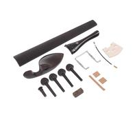 ULDIGI Ebony Violin Accessory Kit 4/4 Violin Parts Set Hardwood Fingerboard and Cork Piano Code Musicians and String Instrument Repair Random Color