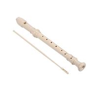 ULDIGI Educational Soprano Recorder for Abs Resin Flute Beginner Musical Instrument for Childrens Finger Movement and Sound Development White Color for Early Music Learning