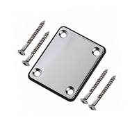 ULDIGI Electric Guitar Neck Plate with Screws Black Replacement Part for Precision Guitar Setup Compatible with Various Electric Models Easy to Install Mounting Distance