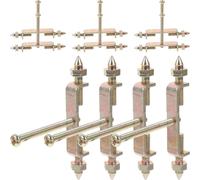 ULDIGI Electric Mounting Box 10pcs PVC Golden with Versatile Support Rod for Exterior Outlet Installation