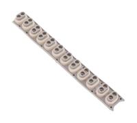 ULDIGI Electronic Keyboard Conductive Silicone Adhesive Strips 12-key Repair Contact Pads Replacement for Digital Piano Keyboard Maintenance