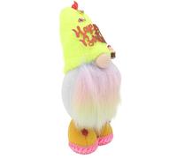ULDIGI Faceless Gnome Doll Plush with Yellow Hat Birthday Holiday Tabletop Decor Collectible Household Elf Ornament for Home Kitchen