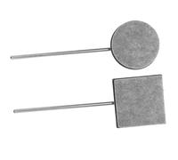 ULDIGI Felt Bass Drum Beater for Single/double Pedal Flat Bottom Drum Beater Pad Replacement Part Made of Felt Stainless Steel