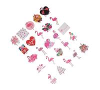 ULDIGI Flamingo Graffiti Stickers 100Pcs Paper Scrapbook Sticker DIY Bottle Stickers for Diary Book and Laptop