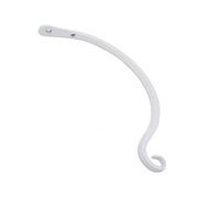 ULDIGI Flower Decor for Gardening and Wall Load-Bearing, Super 2pcs White Iron Basket Hooks Hook Hanging Bracket Rust-Resistant Plant Hanger for Indoor and Outdoor Use