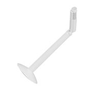 ULDIGI Foldable White Interview Microphone with Background Noise Reduction and Purer Output, 120 Degree Rotatable Desk Stand Made of Plastic, for Recording and Broadcasting