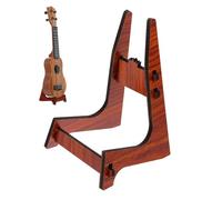 ULDIGI Foldable Wooden Ukulele Display Stand for Stage and Home Use Portable Holder Compatible with Guitar Violin and Small Instruments