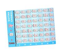 ULDIGI Guitar Chord Poster Chart Self-adhesive Reference for Beginners Stylish Design for Home Decor Easy to Apply Music Learning Guide for Guitar Players