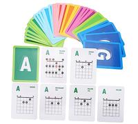 ULDIGI Guitar Chord Scale Chart Set 49pcs Chord Chart for Beginner Guitarists Music Chords Learning Guide