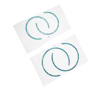 ULDIGI Guitar Sound Hole Decor Stickers 4pcs Wear Resistant and Easy to Remove Curved Strip Inlay for Instrument Suitable for 38 to 41 Inches Acoustic and Classical Guitars