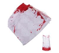 ULDIGI Haunted Ghost Bride Dress for Women Vintage-inspired Halloween Costume with Faux Blood Stains Elegant Horror Bride Outfit for Themed Parties and Cosplay