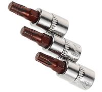 ULDIGI Hexagon Star Drive Bit Socket Set 3pcs Alloy with Extension Rod Suitable for Nuts Screws in Automotive Maintenance