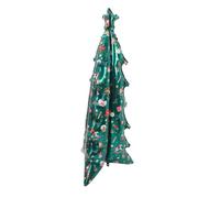 ULDIGI Inflatable Christmas Tree Balloon for Holiday Party Decoration Oversized Foil Standing Balloon with Reflective Surface Quick Inflation Reusable Festive Backdrop for Indoor Xmas