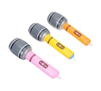 ULDIGI Inflatable Rock Star Microphone for Musical Prop for Pretend Play Singing Practice and Party Decorations Flexible Inflatable Microphone for Boys and Role Play and Concert Theme