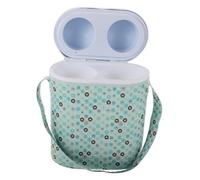 ULDIGI Insulated Bottle Bag for Breastmilk and Milk with PVC Material and Dual Compartments, for Nursing Moms On-the-go, Protects Baby’s Food Outdoors Random Color
