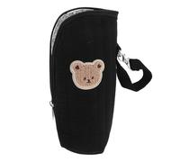 ULDIGI Insulated Bottle Bag with Aluminum Lining Portable Thermal Nursing Bottle Carrier Pouch Soft Cotton with Animal Print Wide Opening for Easy Cleaning for Travel Daycare and Home Use