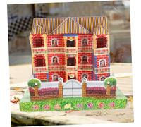 ULDIGI Large Ancestor Sacrifice Paper Villa for Qingming Festival Villa with Easy Ash Cleanup for Ancestor Worship and Tomb-Sweeping Ceremonies