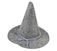 ULDIGI Light Grey Scarecrow Hat for Adults, Felt Witch Wizard Headwear, Halloween Party Costume Accessory, Suitable for Cosplay and Halloween Witch Wizard Outfits