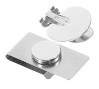 ULDIGI Magnetic Tie Stay Clip for Men, Invisible Necktie Pin with Automatic Positioning, Anti-Wrinkle Silver Tie Bar Pair, Collar Stays for Shirt Accessories