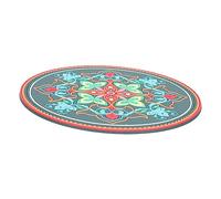 ULDIGI Meditation Bowl Mat for Sound Bowl Pads Religious Design Pvc Material for Yoga and Meditation Sessions As Buddhism Prop
