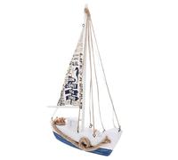 ULDIGI Mediterranean Style Sailboat Model Elegant Nautical Decor for Living Room Office Bedroom Unique Sailboat Decoration Ocean