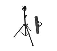 ULDIGI Metal Tripod Dumb Drum Stand with Dual-sided Rubber Practice Pad and Portable Storage Bag Beginner Practice Instrument Rack for Snare Drum Skill Improvement