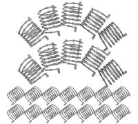 ULDIGI Military Diorama Accessories 20Pcs Plastic Barbed Wire Fence Coils Army Men for Prison Yard Fence Wire and Battlefield Scenery Setup