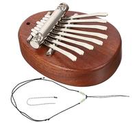 ULDIGI Mini 8 Keys Thumb Piano Musical Instrument Wooden Kalimba with Hanging Rope Compact Design Pure Tone Lightweight for Stage Performance