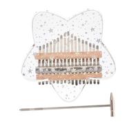 ULDIGI Mini Crystal Kalimba 17-tone Portable Finger Piano Acrylic Thumb Piano for Home Music Practice