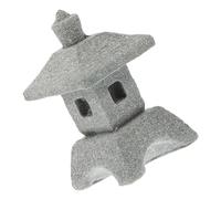 ULDIGI Mini Sandstone Lantern Pagoda Statue Zen Garden Ornament for Diy Micro Landscape Decor Asian Garden Figurine for Tranquil Home Parks Aquarium Decoration