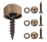 ULDIGI Mirror Fixing Screws with Solid Copper Caps Self-tapping Decorative Fasteners for Wood Metal Glass for Mirrors Bathroom Panels Wardrobes and Sign Accessories